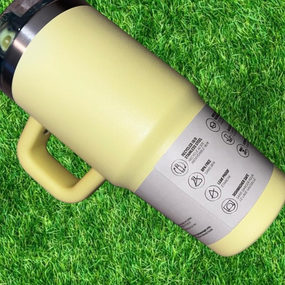 Stanley The Flowstate Quencher H2.0 14oz Tumbler Pomelo Yellow - NEW - Picture 2 of 6